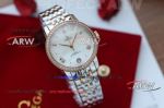 AAA replica Omega 2-Tong rose gold diamond bezel women's watch 34 mm 